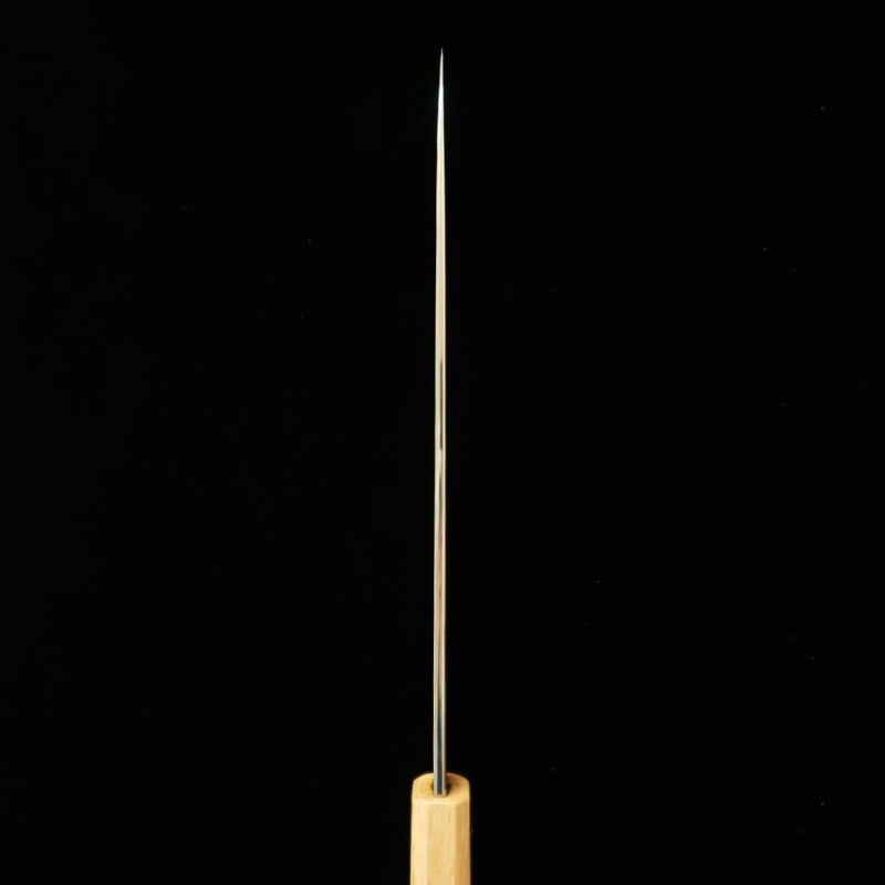 Gyuto HADO Aogami no.1 damasco acabado negro, mango de corteza de cerezo jaspeado (210/240 mm)