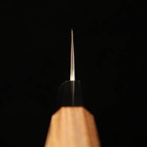  Gyuto Yoshikane HATSUKOKORO SKD (aço semi-inoxidável) com acabamento acetinado e cabo em teca (210mm)