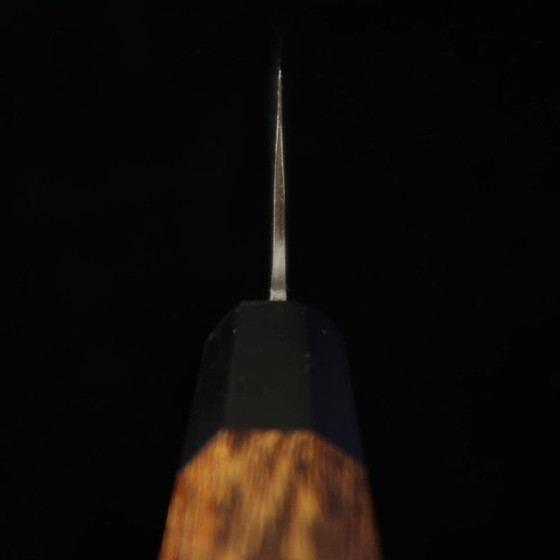 Hidari Yorimitsu Gyuto Blue Steel Black Finish Ironwood Handle (210mm)