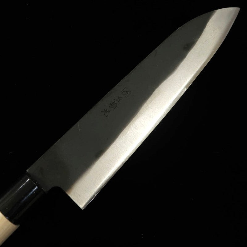 Hidari Yorimitsu Gauche YORIMITSU Gyuto acier SK, finition kuro-uchi, manche en magnolia (210 mm)