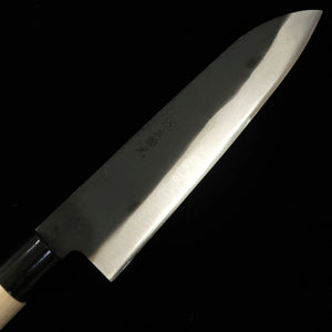 Hidari Yorimitsu Gauche YORIMITSU Gyuto acier SK, finition kuro-uchi, manche en magnolia (210 mm)