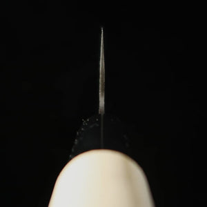 Hidari Yorimitsu Gauche YORIMITSU Gyuto acier SK, finition kuro-uchi, manche en magnolia (210 mm)