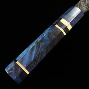 Gyuto KISUKE [ENN] Manaka Aogami No. 1 Black Hammered Damascus Hon Kasumi Stabilized Wood (240mm)