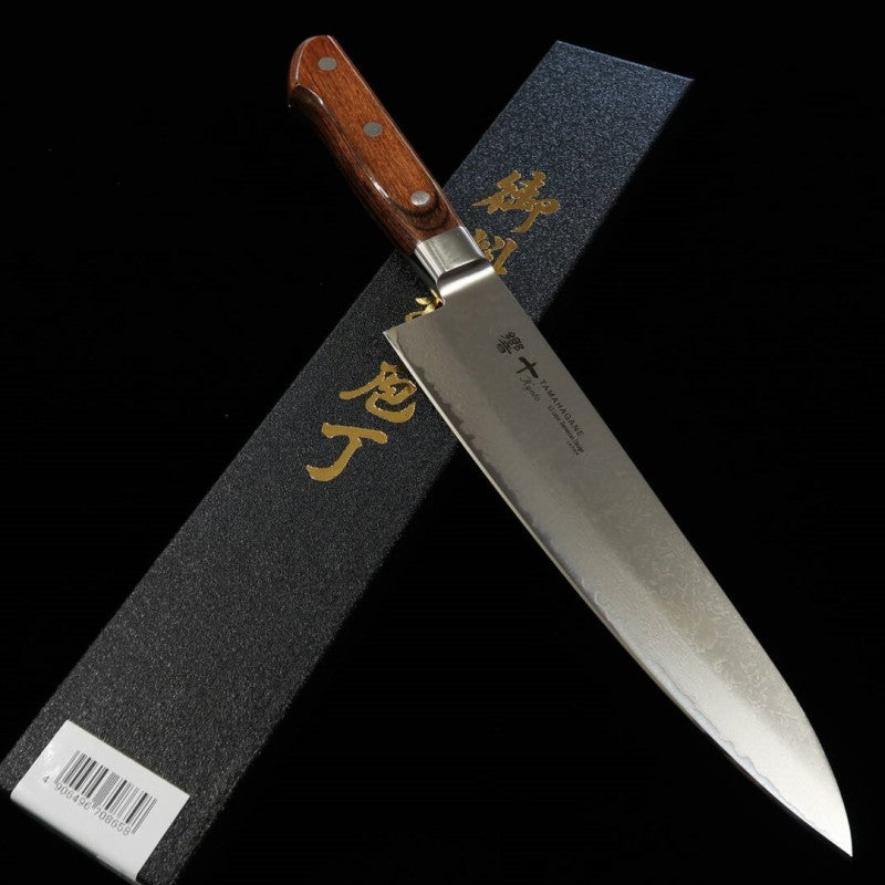 響十 KYOTO 強化木シリーズ 牛刀 AUS8 ダマスカス (180/210mm)