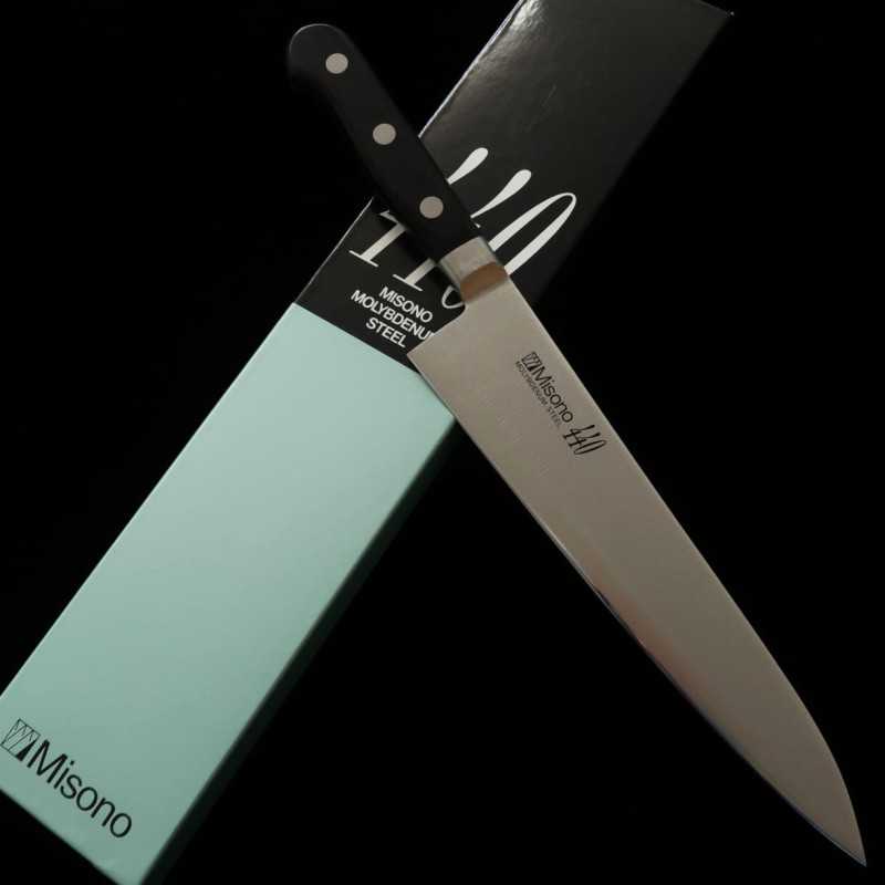 MISONO Gyuto, manche en contreplaqué noir stratifié 440 (180-300 mm)