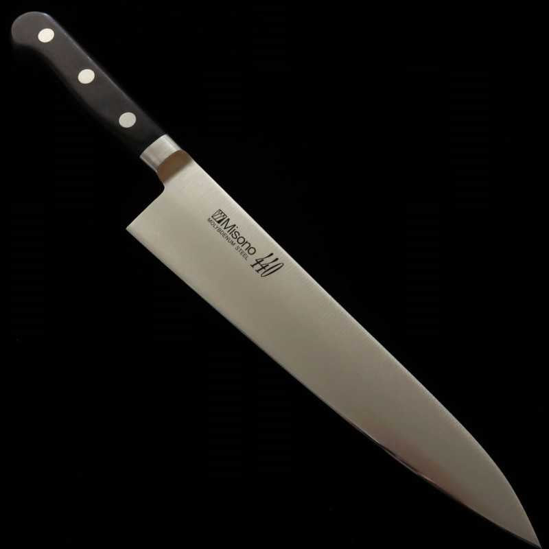 MISONO Gyuto, manche en contreplaqué noir stratifié 440 (180-300 mm)