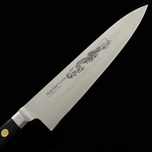 Misono EU Carbono Gyuto com gravação de dragão (210-300mm)