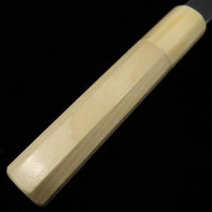 Gyuto MIURA Itadaki Shirogami Nº 2, acabamento Shinki, cabo octogonal de chifre branco de búfalo (210/240mm)