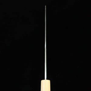 Gyuto MIURA Itadaki Shirogami Nº 2, acabamento Shinki, cabo octogonal de chifre branco de búfalo (210/240mm)