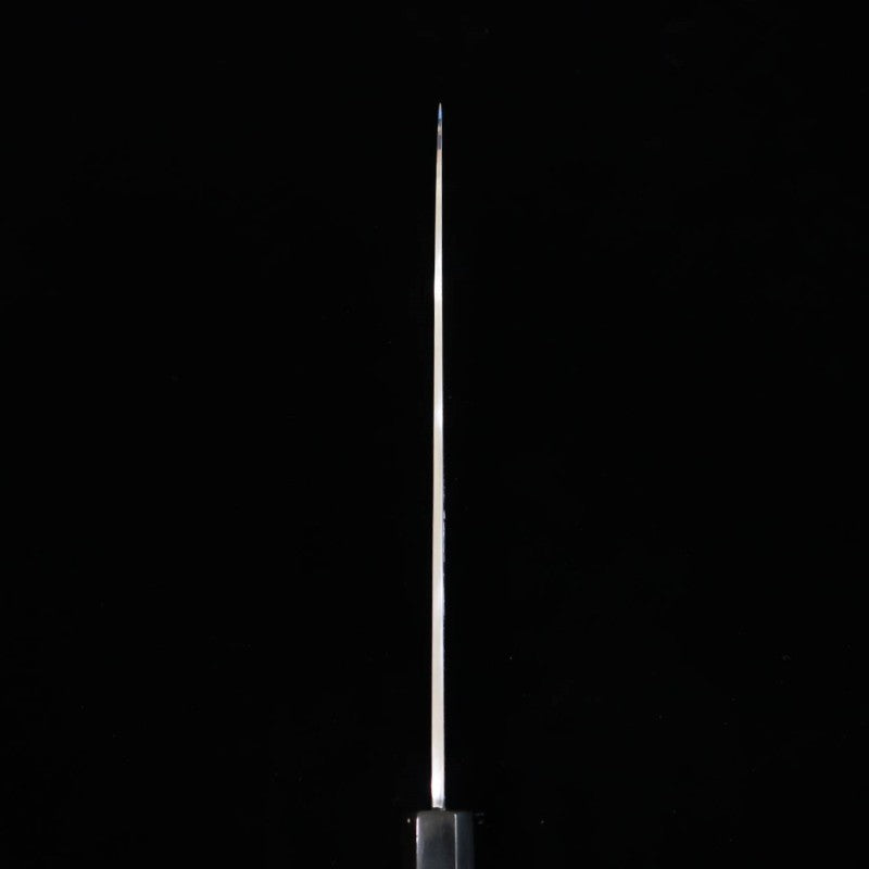 Miura Itadaki, por Yoshikazu Tanaka, Gyuto, aço Shirogami #2, acabamento shinogi, cabo octogonal em ébano (240 mm)