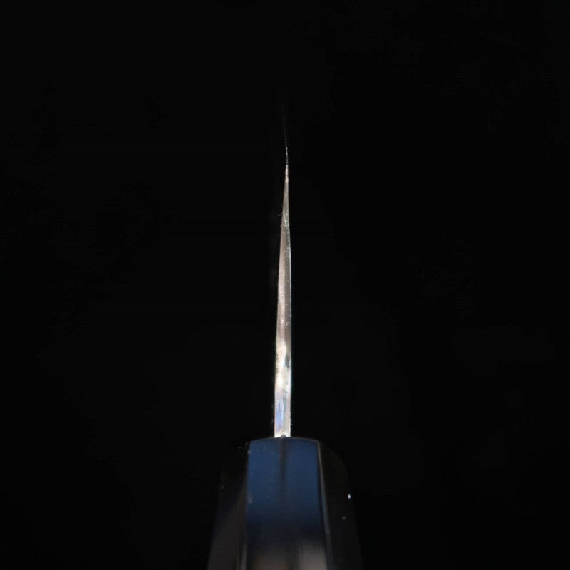 三浦 MIURA  三浦頂 白紙二号 牛刀 しのぎ仕上げ 黒檀八角柄 (240mm)