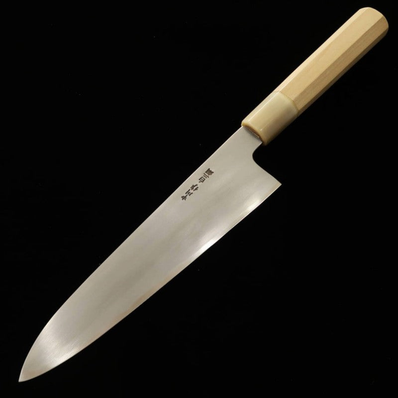 MIURA Gyuto Obidama Shirogami No. 2 Magnolia Handle (210mm) 