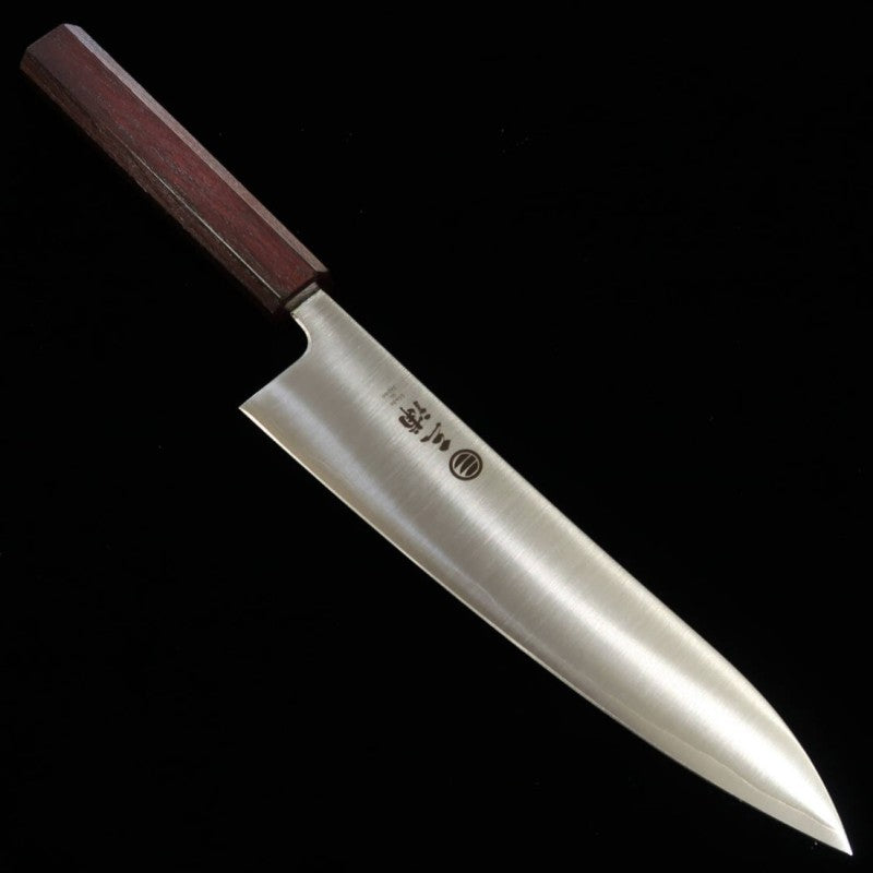 Gyuto Miura Ginsan Steel Oak Octagonal Handle (210mm) 