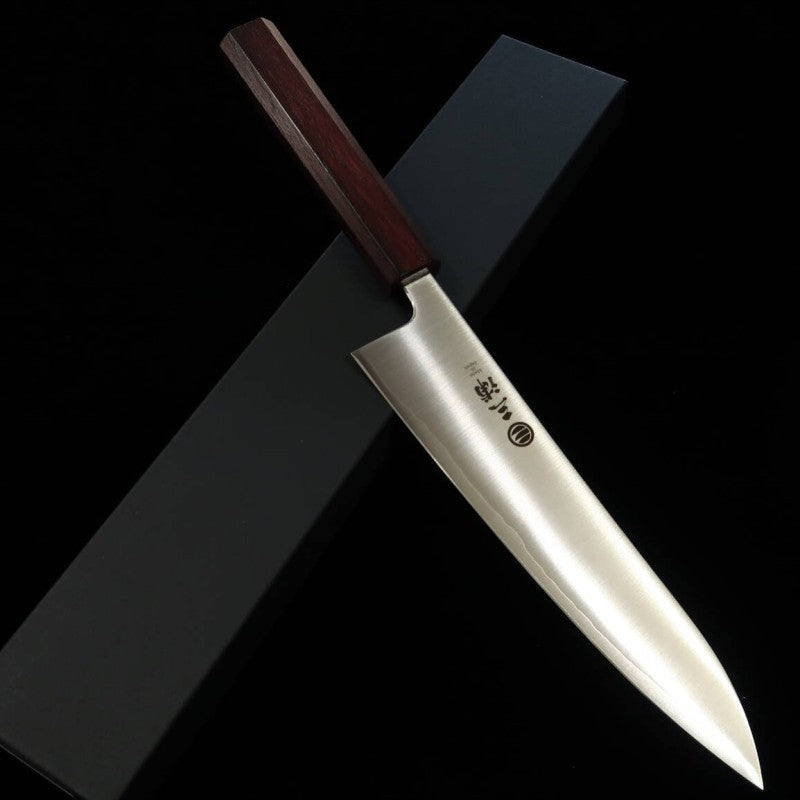 Gyuto Miura Ginsan Steel Oak Octagonal Handle (210mm) 