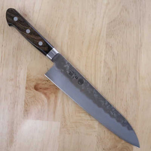 Gyuto MIURA Stainless Steel and Ginsan with Dark Brown Plywood Handle (210/240mm)