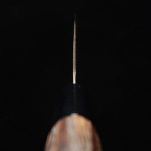 三輪 MIWA 牛刀 青紙一号 黒打ち 焼栗柄 (165mm)