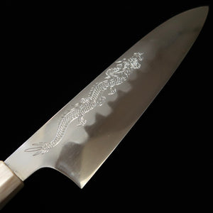  Gyuto MIZUNO Aogami No. 1 Honyaki DX Acabamento Dragão   (240mm)