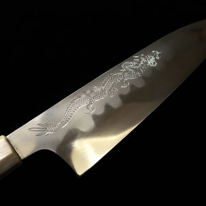  Gyuto MIZUNO Aogami No. 1 Honyaki DX Acabamento Dragão   (240mm)
