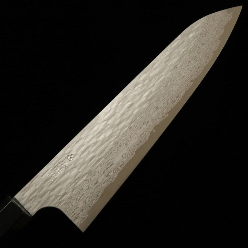 Gyuto NIGARA VG XEOS Inox damasco martelado com cabo de ébano (210/240mm)