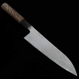 Gyuto NIGARA VG10 aço damasco martelado com cabo wengué (210/240mm)