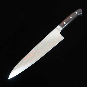 Takeshi Saji SAJI TAKESHI Aogami Nº2 Damasco Colorido Gyuto Cabo em Ironwood (180-240mm)
