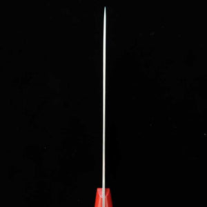 Gyuto Kazuo Nomura Shirogami No. 2 Sumi-Nagashi with Red Micarta Handle (180/210mm)