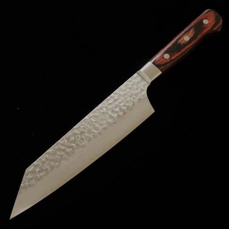 Sakai Takayuki SAKAI TAKAYUKI Gyuto à pointe de sabre VG-10 Damas 33 couches martelé (190 mm)