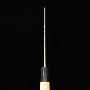 Sakai Kikumori Kikuzuki Gin Gyuto Ginsan Nº 3 cabo octogonal em magnólia (210mm)