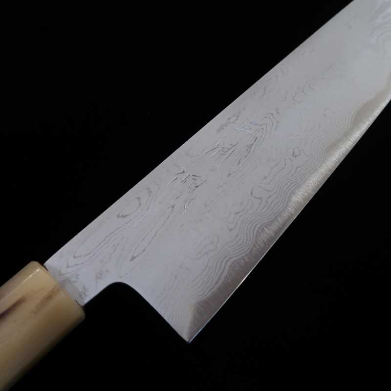 Gyuto MIURA Obidama aogami No. 1 Damascus Cabo Octogonal (210/240mm)