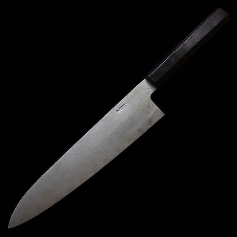 MIURA Obidama VG10 inox Damas Gyuto manche ébène (210/240 mm)