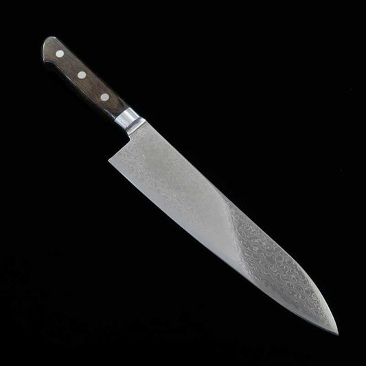 MIURA Gyuto Uzunami Nickel Damascus AUS10 Stainless (210/240mm)