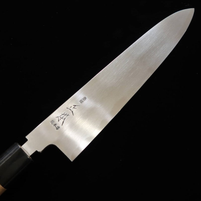Faca Gyuto MASAMOTO SOUHONTEN Honkasumi Shirogami Nº 2, lâmina tripla, aço branco, 240/270mm