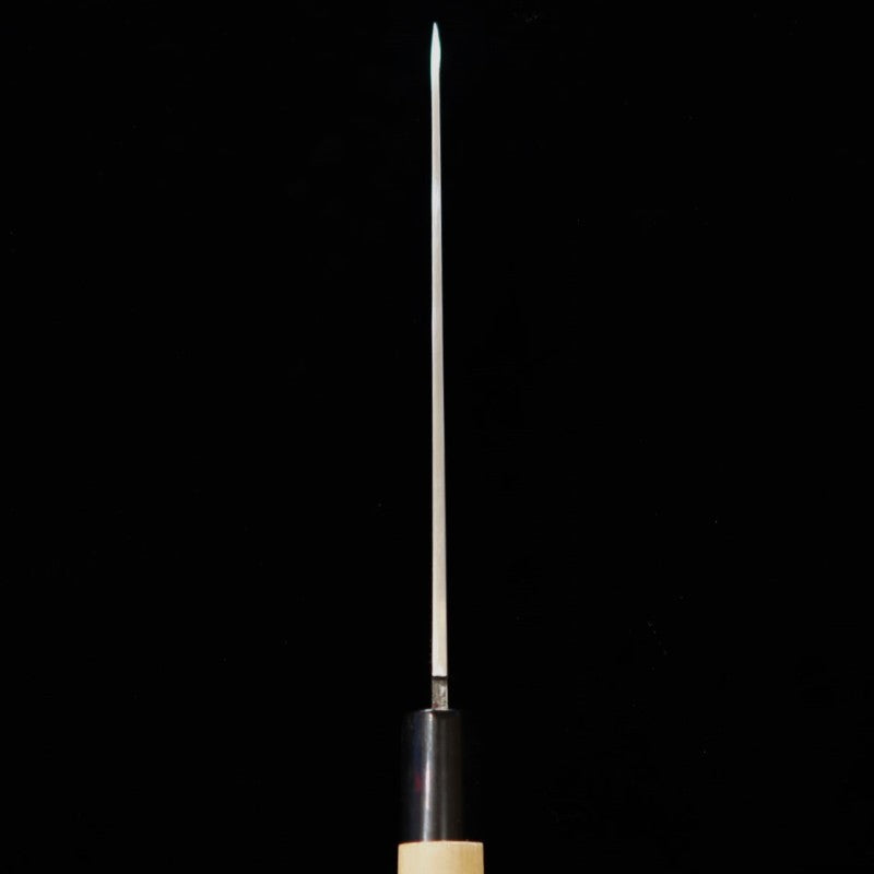 Faca Gyuto MASAMOTO SOUHONTEN Honkasumi Shirogami Nº 2, lâmina tripla, aço branco, 240/270mm