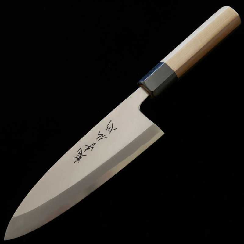 Suisin Oniteboshin deba, aço Shirogami #2, para canhotos, cabo octogonal de magnólia (180 mm)