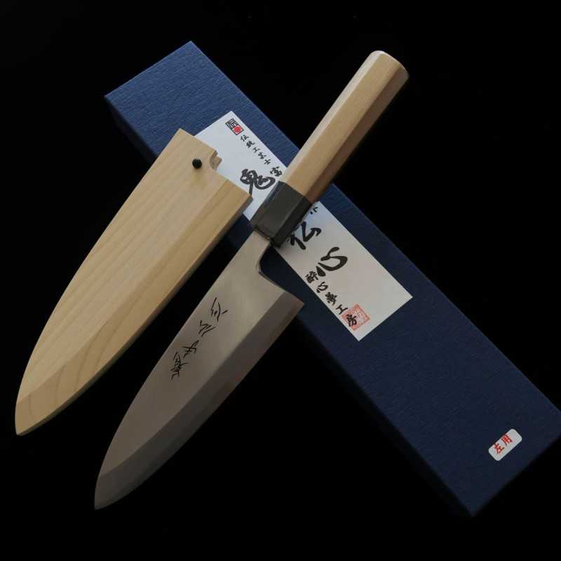 Suisin Oniteboshin deba, aço Shirogami #2, para canhotos, cabo octogonal de magnólia (180 mm)