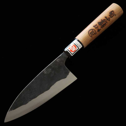 池浪刃物 IKENAMI HAMONO 白紙一号 ステン割込 桜柄 両刃出刃 (130-180mm)