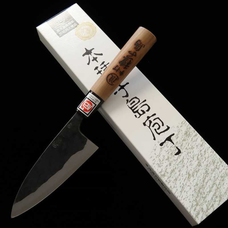 IKENAMI HAMONO Deba Double-Edged Shirogami No. 1 Sakura Handle (130-180mm)