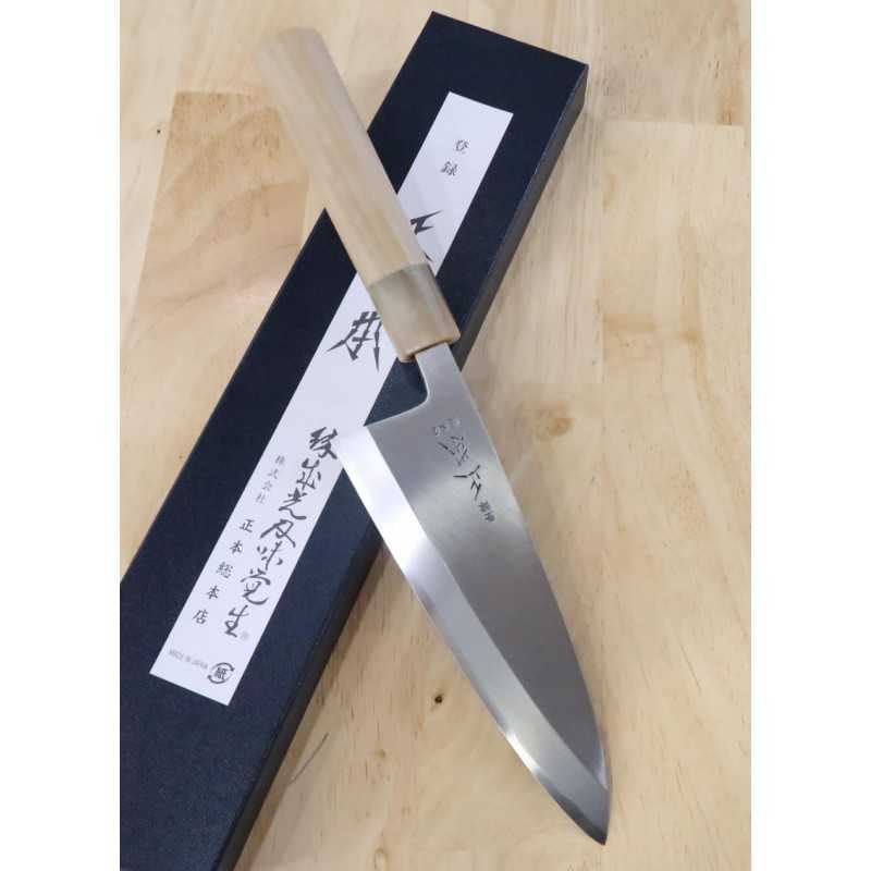 MASAMOTO SOHONTEN Deba Aogami #2 com cabo octogonal de magnólia (150-210mm)