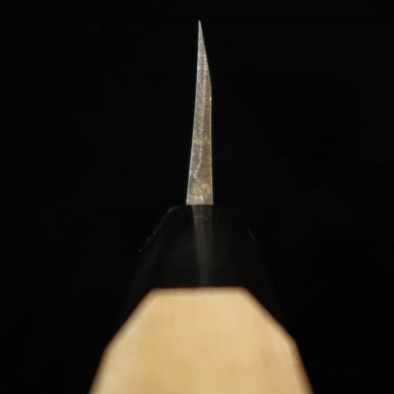 Deba Canhoto MIURA Shirogami No. 2 com cabo octogonal em formato de magnólia (105-180mm)