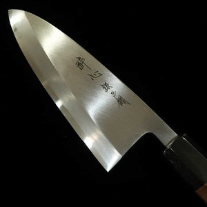 酔心 SUISIN 出刃 銀紙三号 左利き用 霞 一位八角柄 (150-210mm)