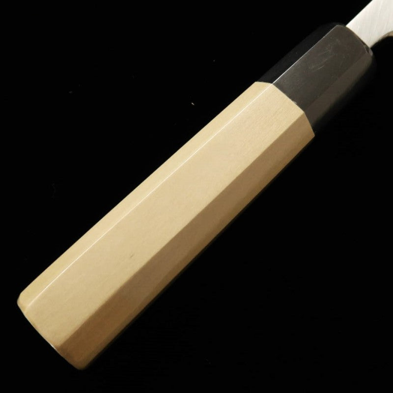 酔心 SUISIN por Kenji Togashi, Onitebushin Deba, aço branco nº 2, cabo octogonal de magnólia (150-210mm)