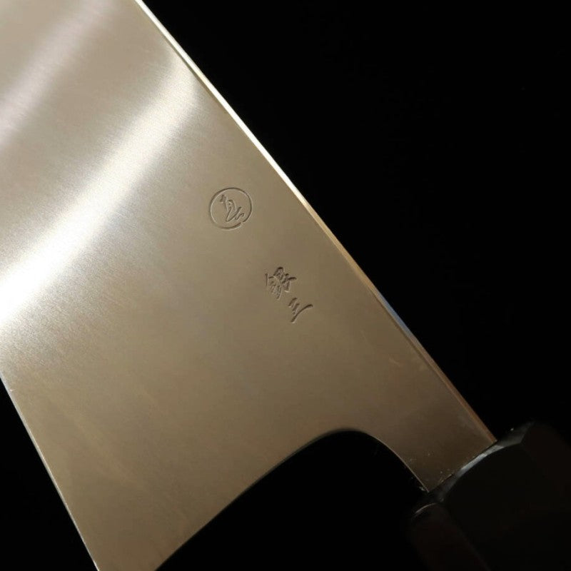 Deba TADOKORO Ginsan com acabamento espelhado com cabo octogonal Magnólia (210mm)