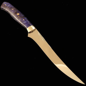 Asurah Knives × Miura MIURA SUS420J2 Acabado espejo Mango personalizado Cuchillo fileteador (150 mm)