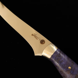 Asurah Knives × Miura MIURA SUS420J2 Acabado espejo Mango personalizado Cuchillo fileteador (150 mm)