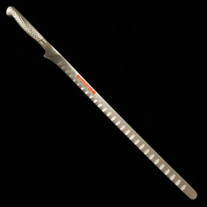 BRIETO couteau flexible à saumon, acier au molybdène, manche inox 18-8 (320 mm)