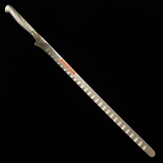 BRIETO couteau flexible à saumon, acier au molybdène, manche inox 18-8 (320 mm)