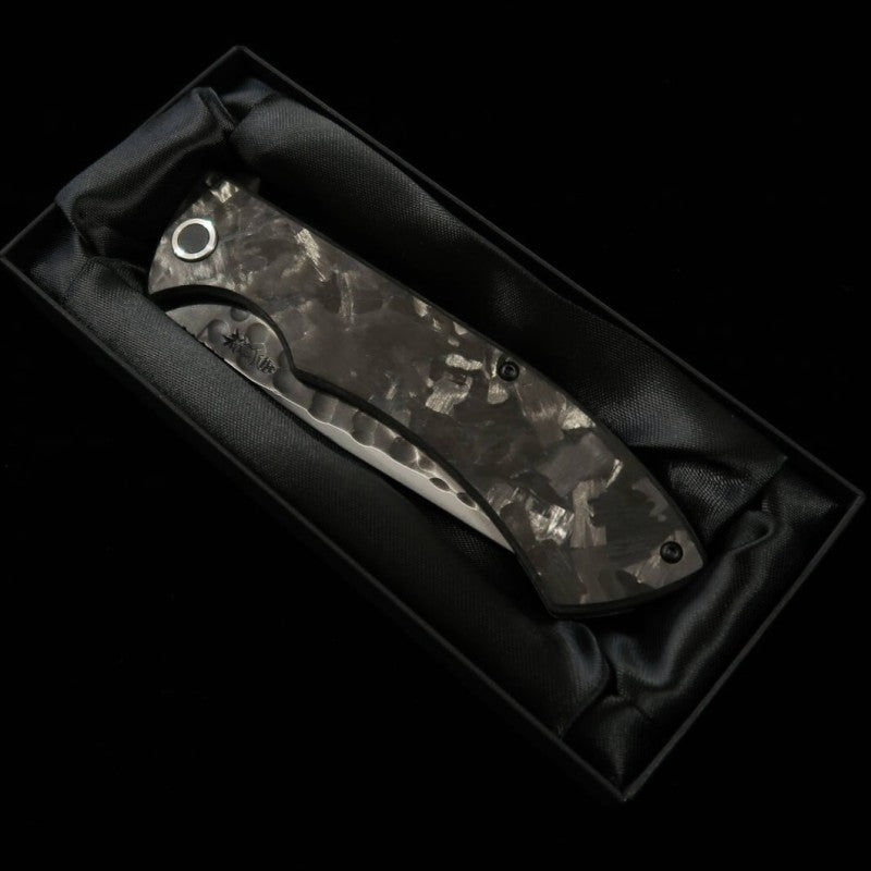 Couteau pliant NIGARA SG2, manche en fibre de carbone (97 mm)