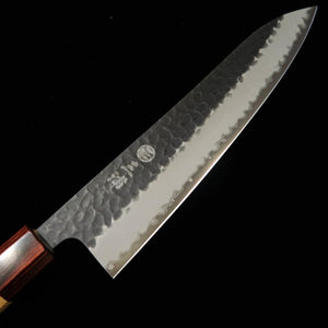 MIURA Super acier bleu, finition noire, couteau de chef (210/240 mm)
