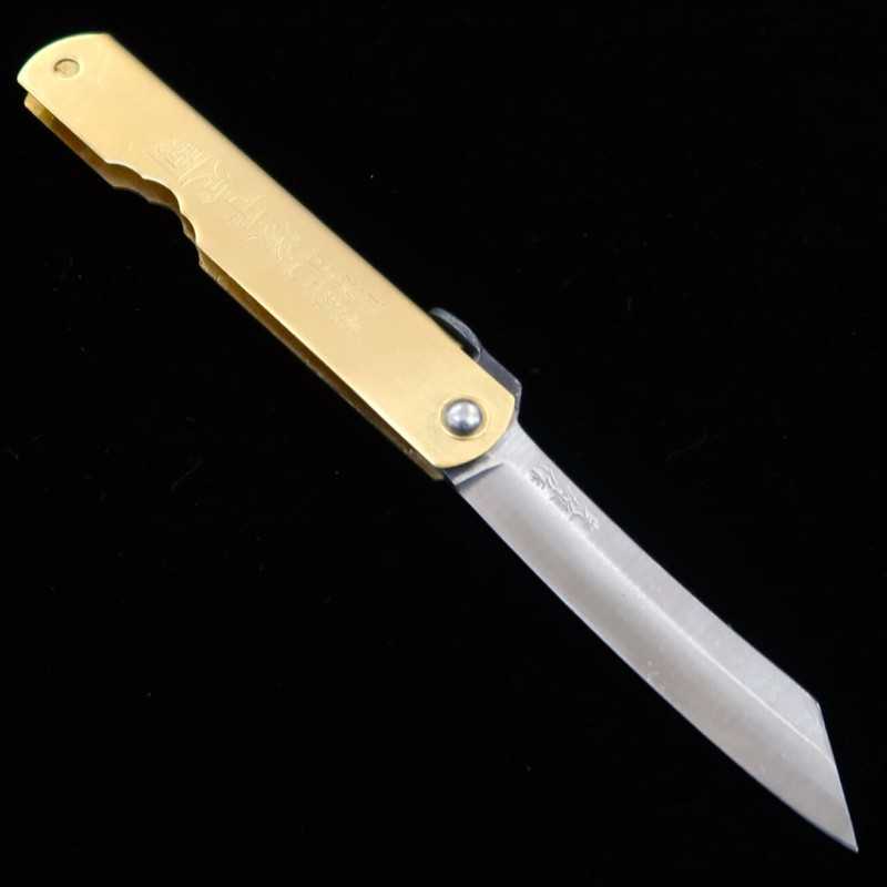 永尾かね駒製作所KANEKOMA 肥後守 青鋼割込 真鍮柄 干支シリーズ　- 辰 - （73mm）