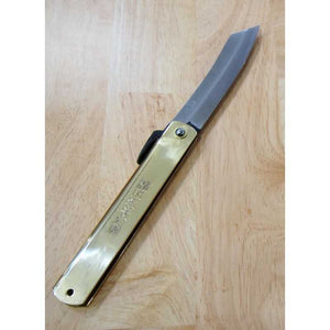 永尾かね駒製作所KANEKOMA 肥後守 青鋼割込 ジャンボ 虎彫刻 桐箱入り (120mm)